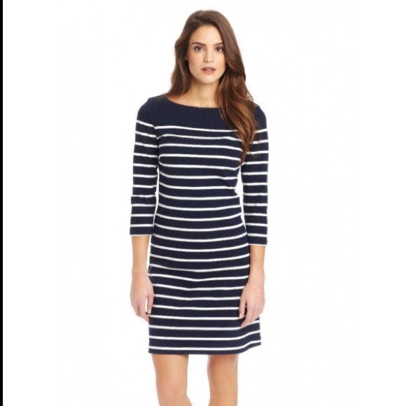 white boatneck dress